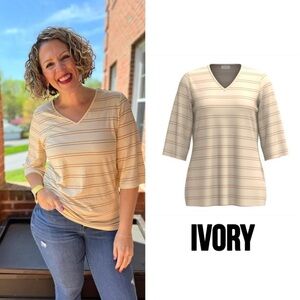 LuLaRoe Eden 3/4 Sleeves Top 3025